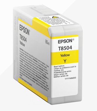 Epson T8504 Yellow Ink Cartridge 80ml - C13T850400 - NWT FM SOLUTIONS - YOUR CATERING WHOLESALER