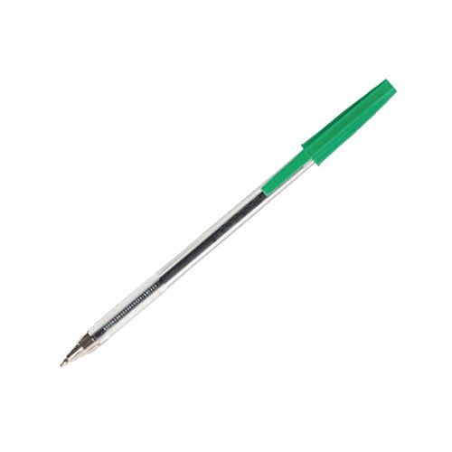 ValueX Ballpoint Pen 1.0mm Tip 0.7mm Line Green (Pack 50) - 864004 - NWT FM SOLUTIONS - YOUR CATERING WHOLESALER