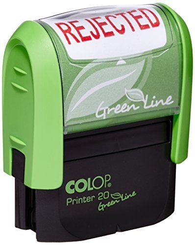 Colop Green Line P20 Self Inking Word Stamp REJECTED 35x12mm Red Ink - C144837REJ - NWT FM SOLUTIONS - YOUR CATERING WHOLESALER