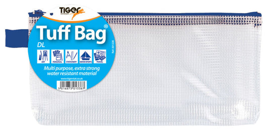 Tiger Tuff Bag Polypropylene DL 500 Micron Clear with Assorted Colour Zips - 301338 - NWT FM SOLUTIONS - YOUR CATERING WHOLESALER