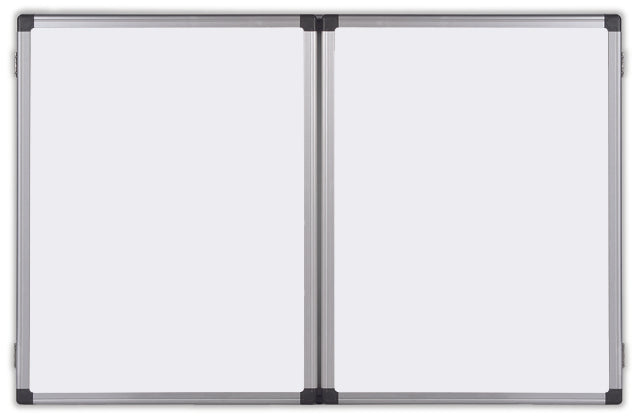 Bi-Office Maya Trio Magnetic Lacquered Steel Whiteboard Aluminium Frame 1200x900mm - TR02020108170 - NWT FM SOLUTIONS - YOUR CATERING WHOLESALER