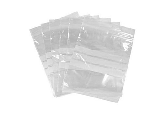 ValueX Grip Bags Write On 40mu 88x114mm Clear (Pack 1000) - 590123 - NWT FM SOLUTIONS - YOUR CATERING WHOLESALER