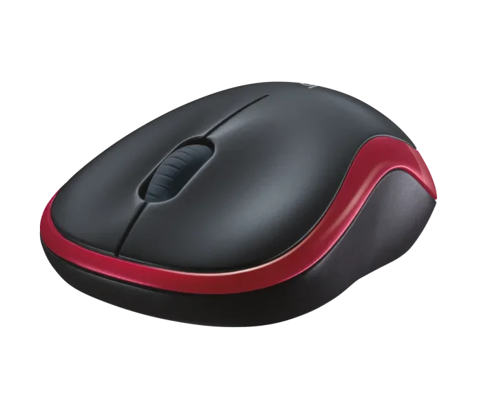 Logitech M185 Red Wireless Mouse