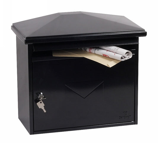 Phoenix Libro Front Loading Black Mail Box (MB0115KB) - NWT FM SOLUTIONS - YOUR CATERING WHOLESALER