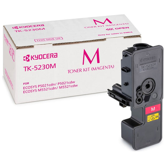 Kyocera TK5230M Magenta Toner Cartridge 2.2k pages - 1T02R9BNL0 - NWT FM SOLUTIONS - YOUR CATERING WHOLESALER