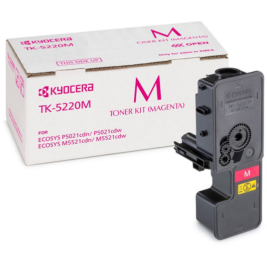 Kyocera TK5220M Magenta Toner Cartridge 1.2k pages - 1T02R9BNL1 - NWT FM SOLUTIONS - YOUR CATERING WHOLESALER