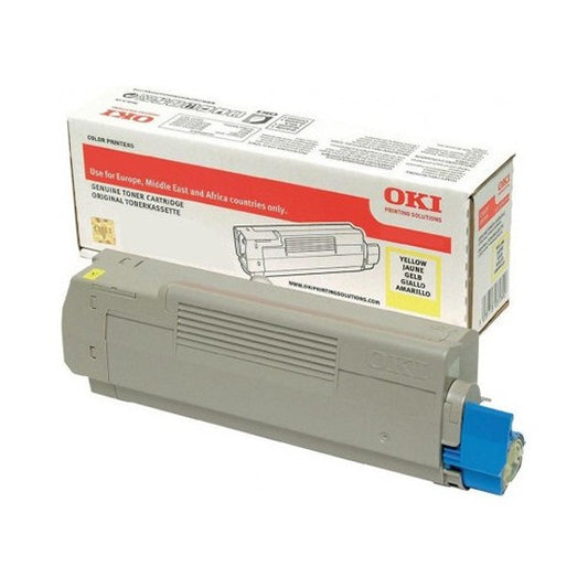 OKI Yellow Toner Cartridge 10K pages - 46443101 - NWT FM SOLUTIONS - YOUR CATERING WHOLESALER