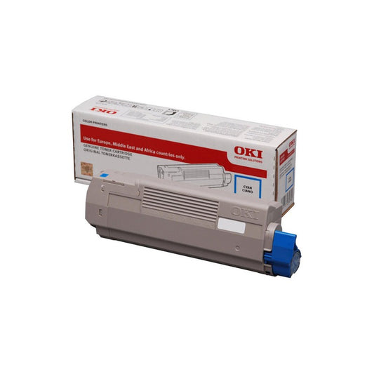 OKI Cyan Toner Cartridge 6K pages - 46490607 - NWT FM SOLUTIONS - YOUR CATERING WHOLESALER