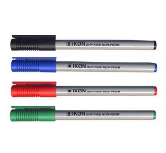 ValueX OHP Pen Non-Permanent Fine 0.4mm Line Assorted Colours (Pack 4) - 7421WLT4 - NWT FM SOLUTIONS - YOUR CATERING WHOLESALER