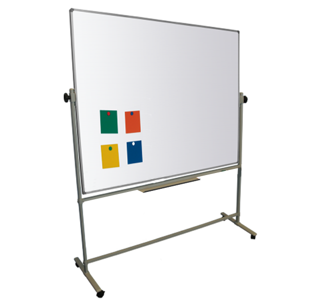 Magiboards Mobile Double Sided Magnetic Coated Steel Whiteboard Aluminium Frame 1200x900mm - MC2007 - NWT FM SOLUTIONS - YOUR CATERING WHOLESALER