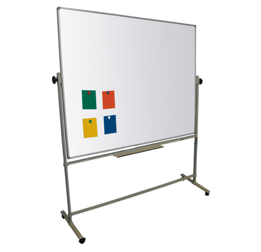 Magiboards Mobile Double Sided Magnetic Coated Steel Whiteboard Aluminium Frame 1200x900mm - MC2007 - NWT FM SOLUTIONS - YOUR CATERING WHOLESALER