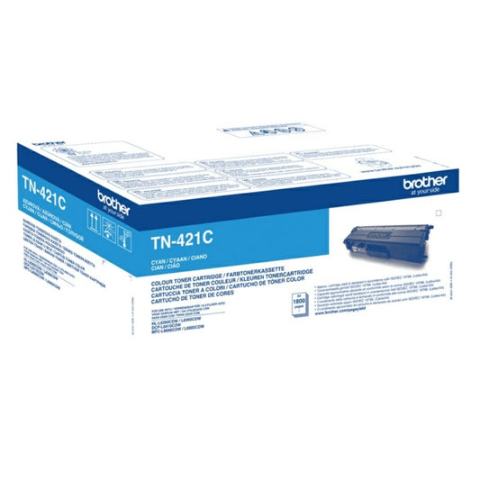 Brother Cyan Toner Cartridge 1.8k pages - TN421C - NWT FM SOLUTIONS - YOUR CATERING WHOLESALER