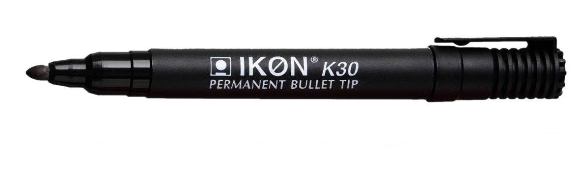 ValueX Permanent Marker Bullet Tip 2mm Line Black (Pack 10) - K30-01 - NWT FM SOLUTIONS - YOUR CATERING WHOLESALER