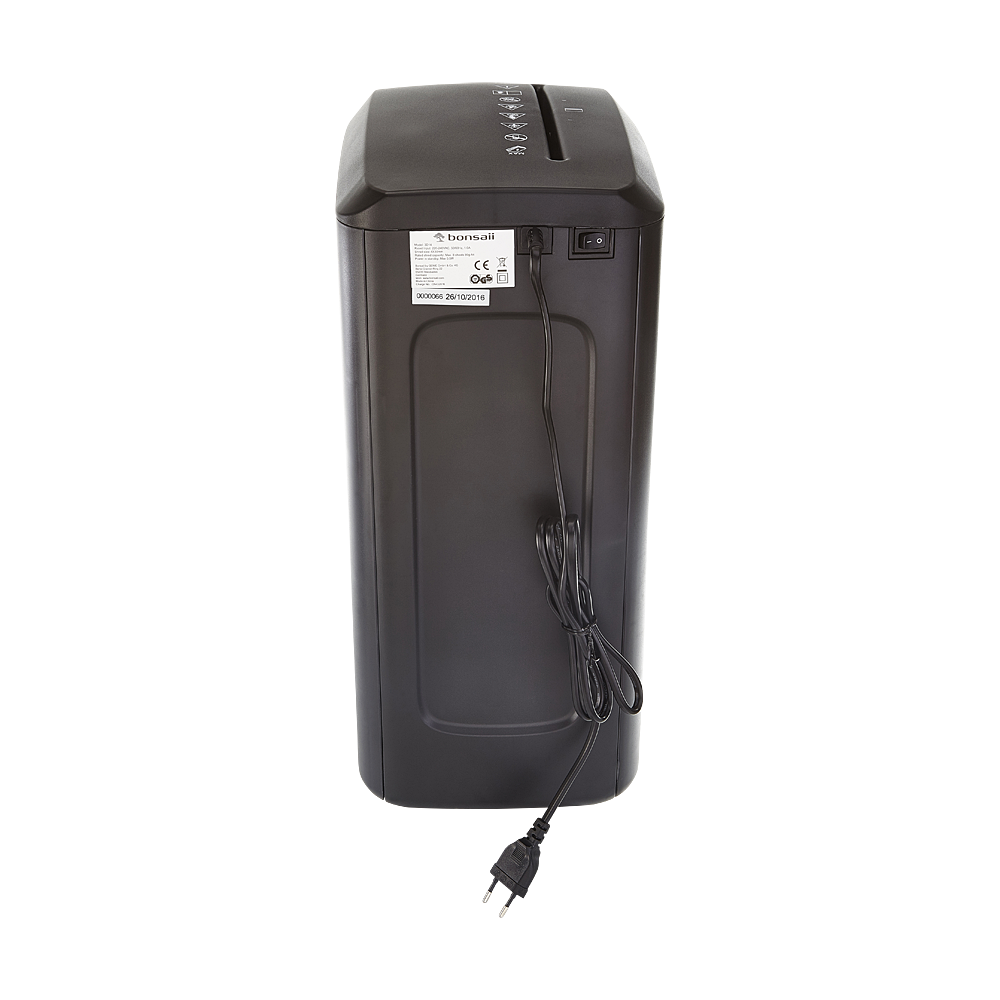 Bonsaii 3D14 Cross Cut Shredder 14 Litre 8 Sheet Black - 50000