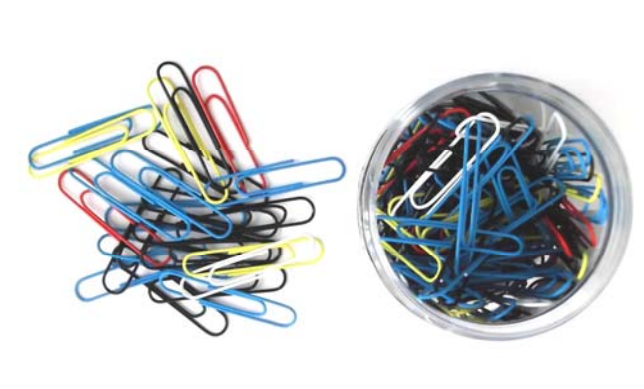 ValueX Paperclip Giant Plain 51mm Assorted Colours (Pack 125) - 33301 - NWT FM SOLUTIONS - YOUR CATERING WHOLESALER