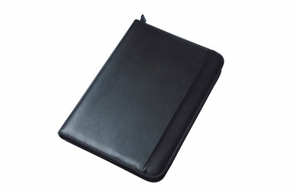 Collins A4 Conference Ring Binder with Calculator Zipped Leather Look Black 5090 - 815266