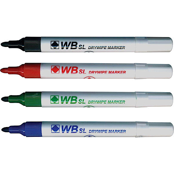 ValueX Whiteboard Marker Bullet Tip 2mm Line Assorted Colours (Pack 10) - 8710MIXED - NWT FM SOLUTIONS - YOUR CATERING WHOLESALER