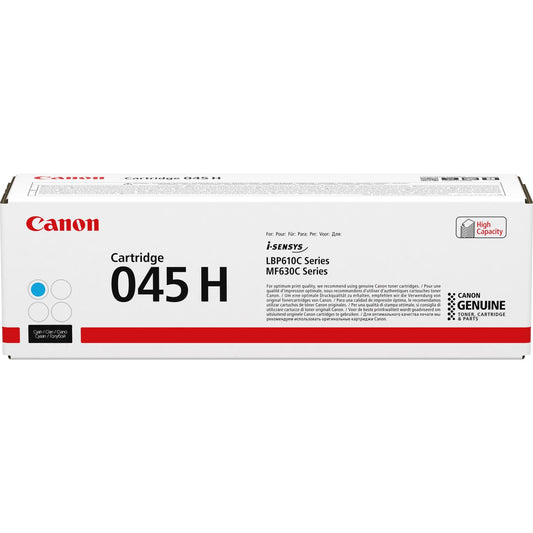 Canon 045HC Cyan High Capacity Toner Cartridge 2.2k pages - 1245C002 - NWT FM SOLUTIONS - YOUR CATERING WHOLESALER