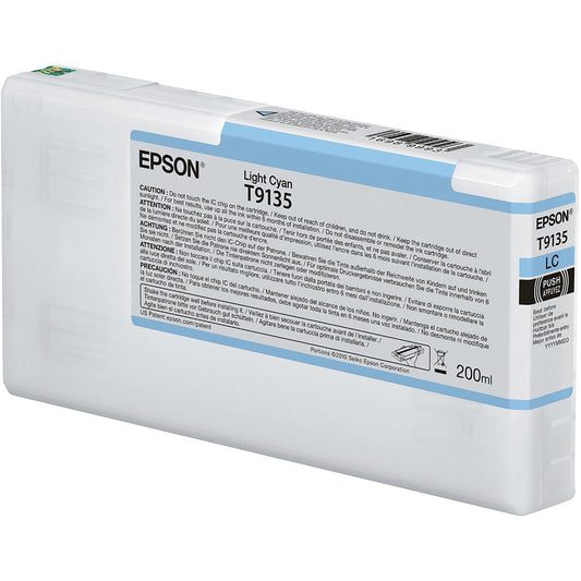 Epson T9135 Light Cyan Ink Cartridge 200ml - C13T913500 - NWT FM SOLUTIONS - YOUR CATERING WHOLESALER