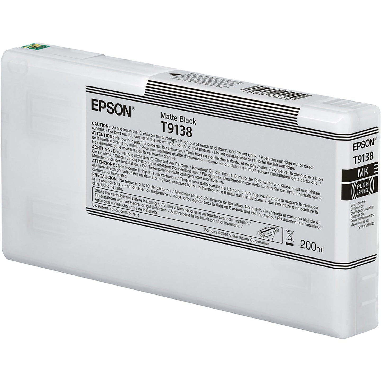 Epson T9138 Matte Black Ink Cartridge 200ml - C13T913800 - NWT FM SOLUTIONS - YOUR CATERING WHOLESALER