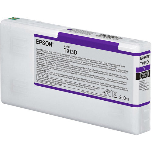 Epson T913D Violet Ink Cartridge 200ml - C13T913D00 - NWT FM SOLUTIONS - YOUR CATERING WHOLESALER