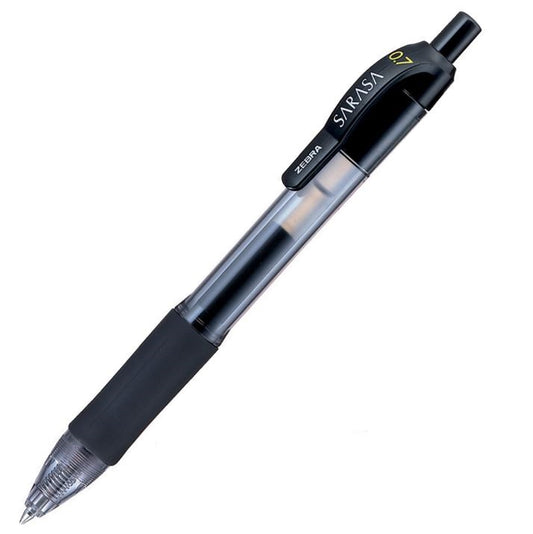 Zebra Sarasa Retractable Gel Rollerball Pen 0.7mm Tip 0.5mm Line Black (Pack 3) - 1518 - NWT FM SOLUTIONS - YOUR CATERING WHOLESALER