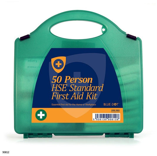 Blue Dot Eclipse HSE 50 Person First Aid Kit Green - 1047219 - NWT FM SOLUTIONS - YOUR CATERING WHOLESALER