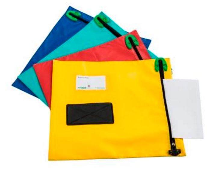 Versapak Security Mailing Pouch Lightweight 470 x 360mm Red - CVF3-RDS - NWT FM SOLUTIONS - YOUR CATERING WHOLESALER