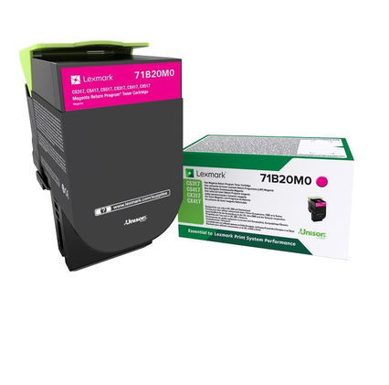 Lexmark Magenta Toner Cartridge 2.3K pages - 71B20M0 - NWT FM SOLUTIONS - YOUR CATERING WHOLESALER
