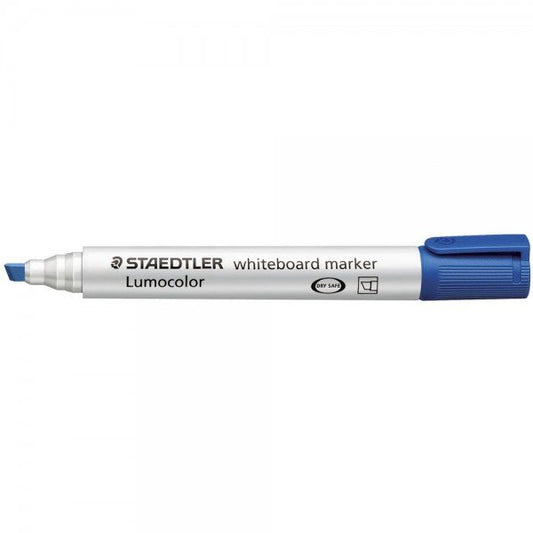 Staedtler Lumocolor Whiteboard Marker Chisel Tip 2-5mm Line Blue (Pack 10) - 351B-3 - NWT FM SOLUTIONS - YOUR CATERING WHOLESALER