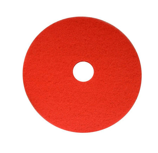 Maxima Polyester Floor Pads for Rotary Floor Polisher Red 17 Inch (Pack 5) 0701001 - NWT FM SOLUTIONS - YOUR CATERING WHOLESALER