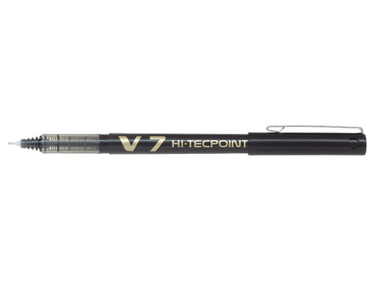 Pilot V7 Hi-Tecpoint Liquid Ink Rollerball Pen 0.7mm Tip 0.5mm Line Black (Pack 20) - 3131910516538 - NWT FM SOLUTIONS - YOUR CATERING WHOLESALER
