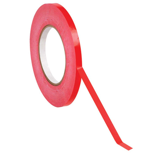 ValueX PVC Bag Neck Tape 9mmx66m Red (Pack 6) - 221491 - NWT FM SOLUTIONS - YOUR CATERING WHOLESALER