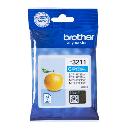 Brother Cyan Ink Cartridge 12ml - LC3211C - NWT FM SOLUTIONS - YOUR CATERING WHOLESALER