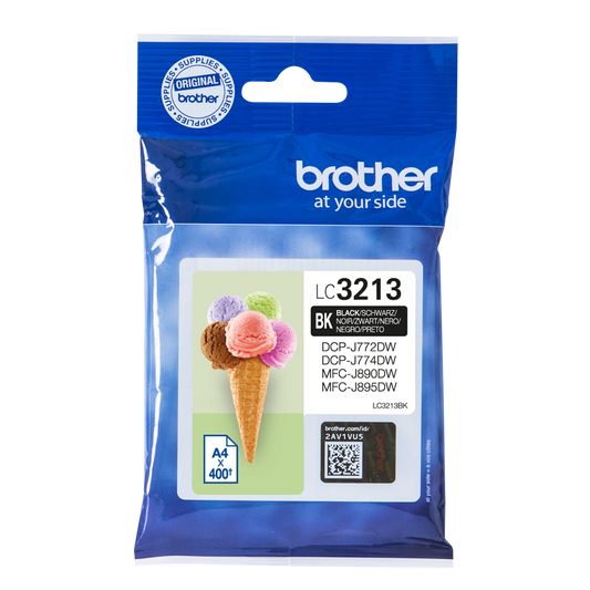 Brother Black Ink Cartridge 15ml - LC3213BK - NWT FM SOLUTIONS - YOUR CATERING WHOLESALER