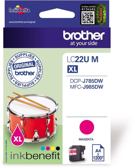 Brother Magenta Ink Cartridge 15ml - LC22UM - NWT FM SOLUTIONS - YOUR CATERING WHOLESALER