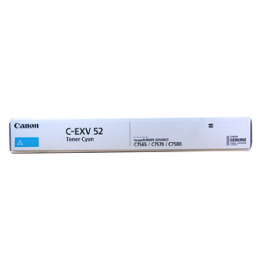 Canon EXV52C Cyan Standard Capacity Toner Cartridge 66.5k pages - 0999C002 - NWT FM SOLUTIONS - YOUR CATERING WHOLESALER