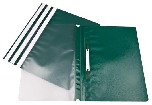 ValueX Report File Polypropylene A4 Green (Pack 25) - 8020683 - NWT FM SOLUTIONS - YOUR CATERING WHOLESALER