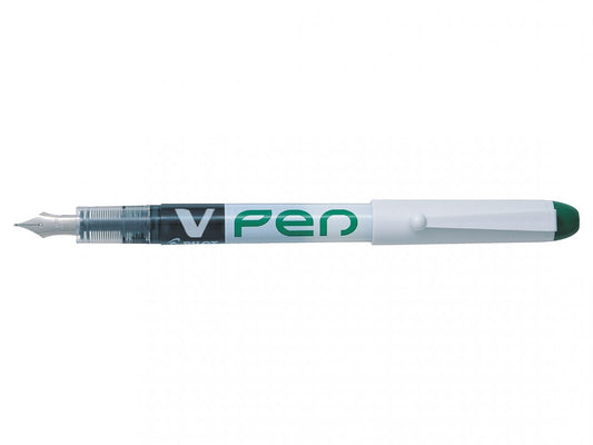 Pilot V-Pen Erasable Disposable Fountain Pen Green (Pack 12) - 4902505326547 - NWT FM SOLUTIONS - YOUR CATERING WHOLESALER