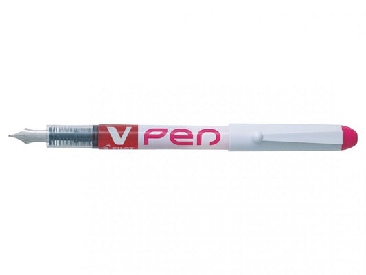 Pilot V-Pen Erasable Disposable Fountain Pen Pink (Pack 12) - 631101209 - NWT FM SOLUTIONS - YOUR CATERING WHOLESALER