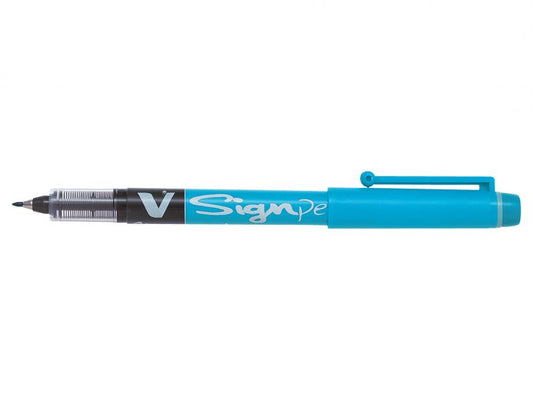 Pilot V Sign Liquid Ink Pen 2mm Tip 0.6mm Line Light Blue (Pack 12) - 301101210 - NWT FM SOLUTIONS - YOUR CATERING WHOLESALER