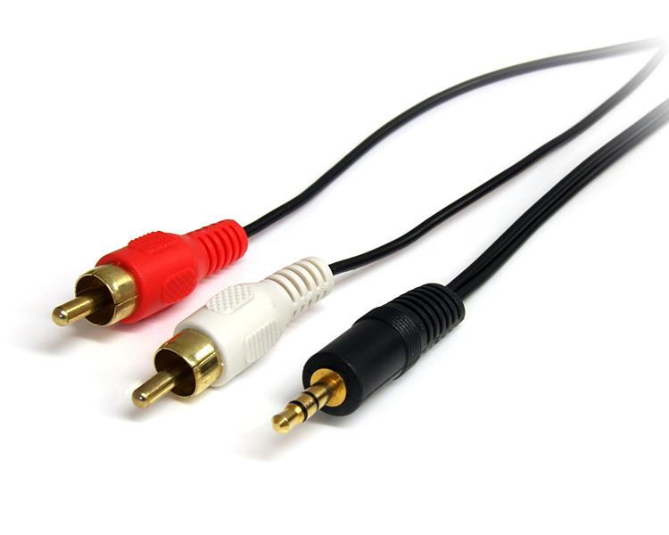 StarTech.com 6ft 3.5mm Male to 2x RCA Male - NWT FM SOLUTIONS - YOUR CATERING WHOLESALER