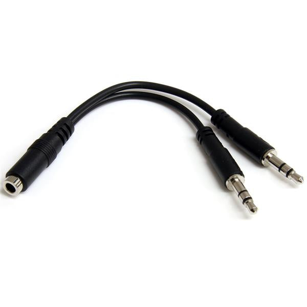 StarTech.com 3.5mm 4 Pin to 2x 3 Pin 3.5mm - NWT FM SOLUTIONS - YOUR CATERING WHOLESALER
