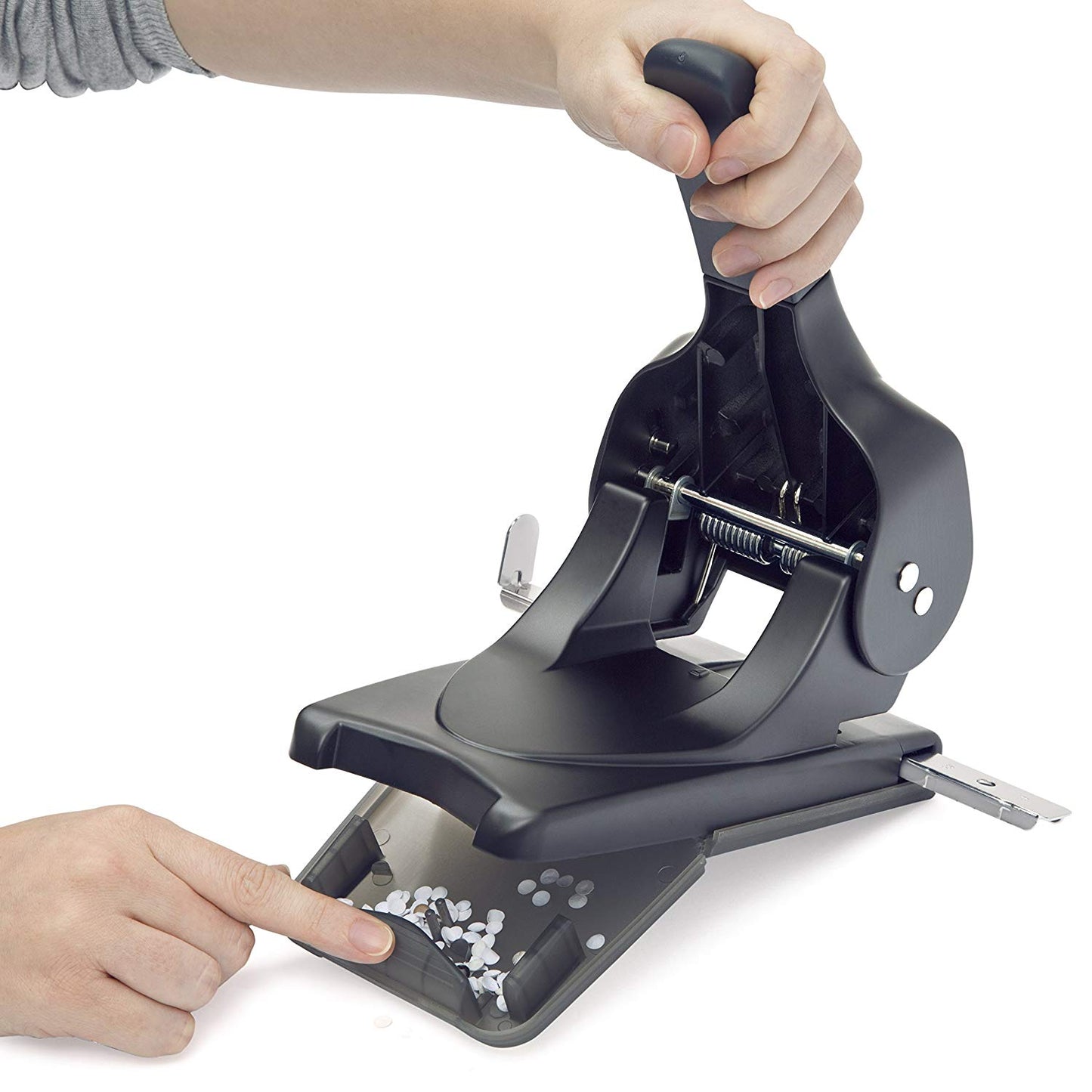 Rapesco ALU 65 2 Hole Punch Heavy Duty Metal 65 Sheet Black - 1015