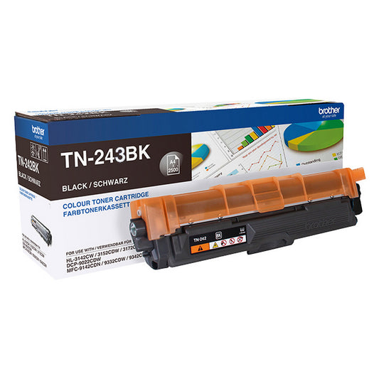 Brother Black Toner Cartridge 1k pages - TN243BK - NWT FM SOLUTIONS - YOUR CATERING WHOLESALER