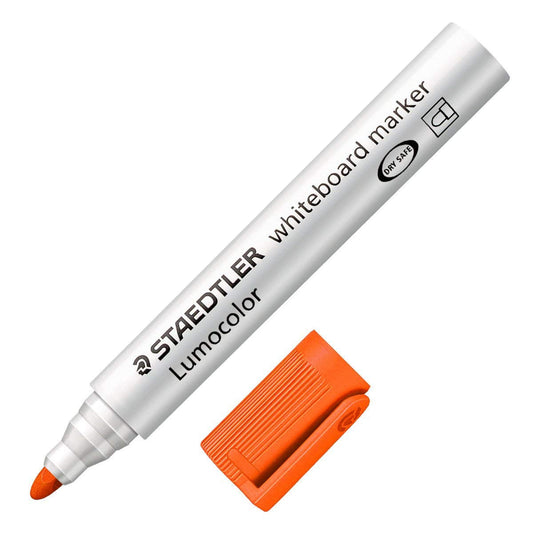 Staedtler Lumocolor Whiteboard Marker Bullet Tip 2mm Line Orange (Pack 10) - 351-4 - NWT FM SOLUTIONS - YOUR CATERING WHOLESALER