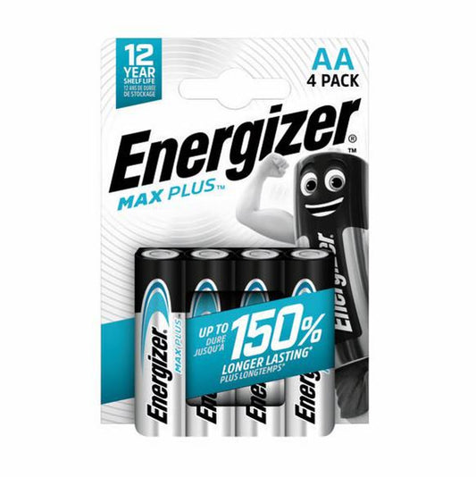 Energizer Max Plus AA Alkaline Batteries (Pack 4) - E301323602 - NWT FM SOLUTIONS - YOUR CATERING WHOLESALER
