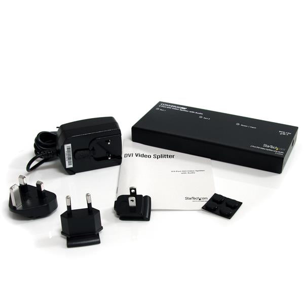 StarTech.com 2 Port DVI Video Splitter with Audio