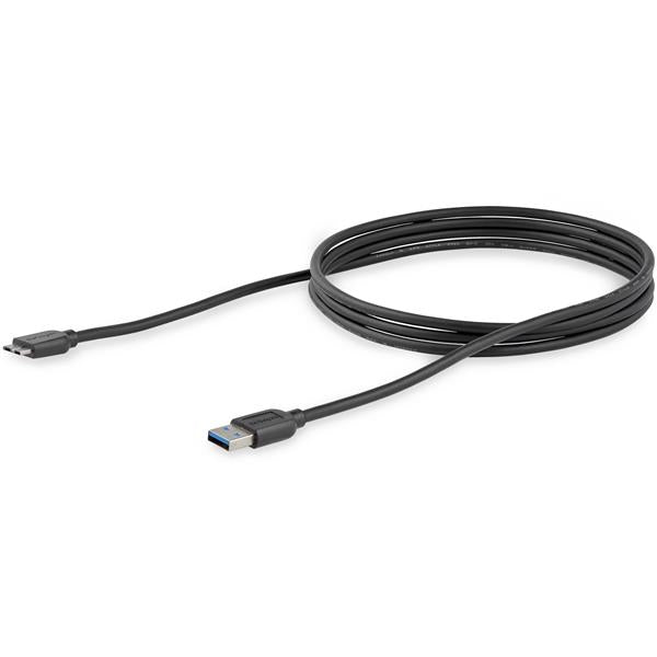 StarTech.com 2m Slim SuperSpeed USB 3.0 Micro B Cable