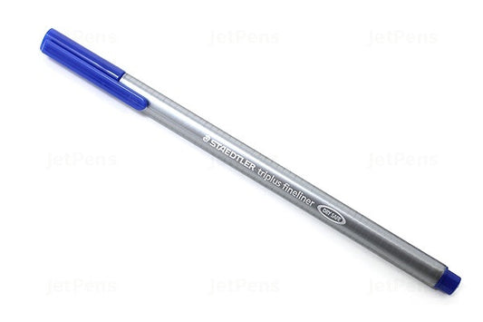 Staedtler Triplus Fineliner Pen 0.8mm Tip 0.3mm Line Blue (Pack 10) 334-3 - NWT FM SOLUTIONS - YOUR CATERING WHOLESALER